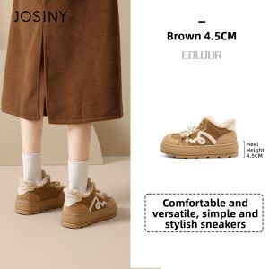 Josiny | Warm Thick-Soled Fluffy Shoes For Women