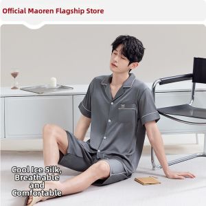 MiiOW | Mens Ice Silk Breathable Cool Feel Pajamas