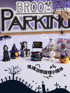Halloween Decoration Skeleton Head Mummy Resin Figure Terrifying Home Desktop Creative Decorations Office Space Small Ornaments