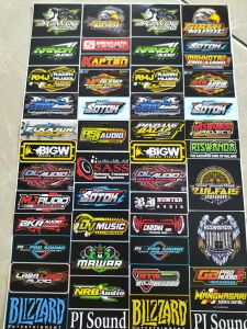 Stiker Sound | Stiker 1 Lembar | Stiker Pack Ukuran 21cmx31cm