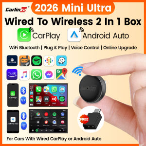 CarlinKit | Mini Ultra 3 CarlinKit 5.0 Wireless Adapter Wireless CarPlay Android Auto For OEM Car Plug & Play WiFi Bluetooth Auto Connection