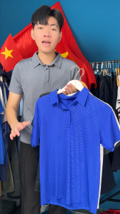Áo thể thao nam BIG SIZE 50-140KG POLO cổ cao vân chìm chất vải POLY dày 4 chiều LOẠI TỐT VNO155