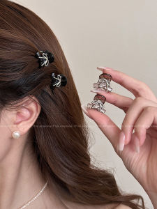PINK EMPRESS | Small Side Bow Hair Clip for Fringe and Flyaways