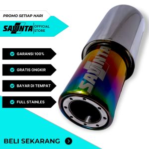SAVINTA Knalpot Mobil GCNv3 Ujung Stainles Size P33cm