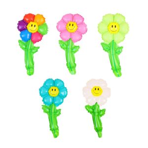 Back-to-School Season Kindergarten Classroom Decorations Balloon Flower Bouquet Standee Daisy Flower Decor Entrance Decoration
