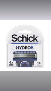 Schick Hydro 5 Basic Razor 4-Pack 5 Blade Flip Trimmer Hydrating Gel Box Sensitive Skin