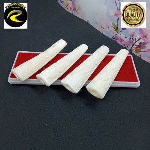 once pipa tulang sapi ukir bunga m42