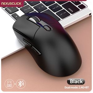 NexusClick 2.4G Wireless Silent KeyboardUltra-thin Ergonomic with Multimedia KeysAAA Battery Powered for Computer Home Office
