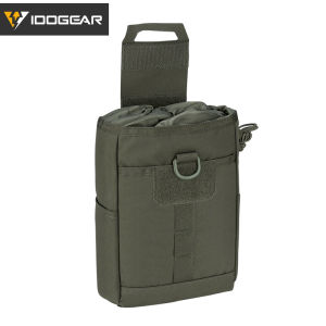 Portable Folding Outdoor Recycle Bag IDOGEAR Small Steel Scorpion EDC Storage Waist Bag Quick Release Military Enthusiast Gear