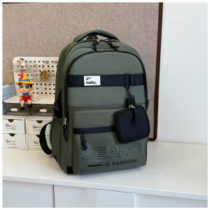 Thickened Large Capacity Backpack for Middle And High School Students Travel Durable Double-Strap School Bag College Student Reduction Load