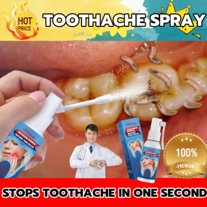 Toothache Spray Instant Teeth Pain Treatment Ubat Sakit Gigi Berlubang Gum Swelling And Pain Tooth Decay Gum Allergy Insect Tooth Toothache Anti-Pain Spray 20ml