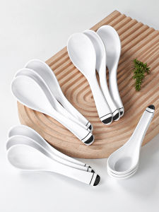 Đồ Dùng Ăn Uống Bằng Melamine Xiangyuan Durable Spoons for Commercial Use in Restaurant Hotel Pure Color Chinese Style Plastic Utensils