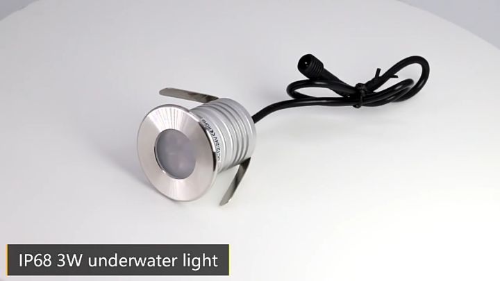 3W LED Underwater Lamp Swimming Pool Light IP68 Waterproof Light DC12V ...