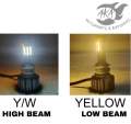 TDD E12 [1PIECE] 8LED HEADLIGHT 45WATTS FOR CAR/MOTORCYCLE HIGH/LOW (WHITE) or HIGH WHITE LOW YELLOW. 
