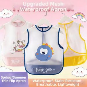 Breathable Upgraded Waterproof Anti-stain No-wash Baby Bib
