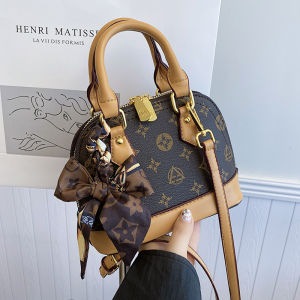 Fashionable Shell Handbag Womens Crossbody Shoulder Bag Small PU Leather Printed Bag Casual Youth Summer Trend Handbag