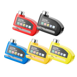 Anti-Theft Motorcycle Disc Lock with Loud Alarm Heavy Duty Waterproof Security Lock for Scooter Moped and Bicycles