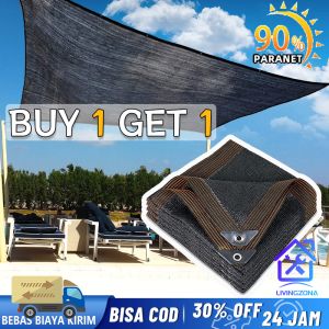 【Buy 1 Get 1】 Jaring Penahan Matahari Luar Ruangan Paranet 90% Sunshade Net Terpal Jaring Naungan Angin Anti-uv Penahan Sinar Matahari Untuk Berkebun Mobil Tabir Suryahalaman Kanopi Tenda Musim Panas Naungan Teras