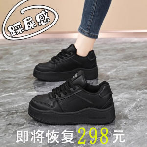 New 2025 Womens Black Sports Shoes for Work Kitchen Comfortable Soft Bottom No Fatigue after Long Time Standing Shoes