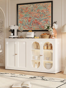 Modern Minimalist Steel Edge Cabinet Bar Cabinet Tea and Water Cabinet Luxury Storage Cabinet Instruction Video Available