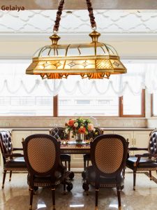 GELAIYA | Rustic Antique Copper American Simple European Dining Room Chandelier