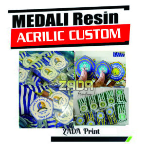 ZadaPrint Medali Wisuda Custom/ Medali Acrylic/Kalung Medali