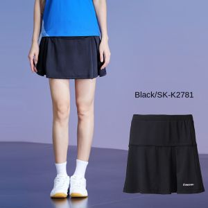 Kawasaki 2025 Womens Badminton Sports Leisure Mini Skirt Running Quick Dry Half Body Skirt Anti Exposure Fitness Yoga Wear