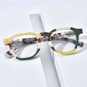 HEPIDEM Acetate Glasses Frame Men 2025 New Vintage Retro Square Eyeglasses Women Oversize Big Fashion Famous Brand Designer Nerd Spectacles Myopia Optical Prescription Eyewear 9358