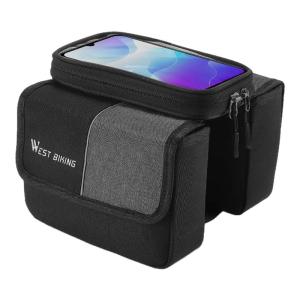 West Biking | Cycling Front Frame Bag for MTB Phone and Tool Storage