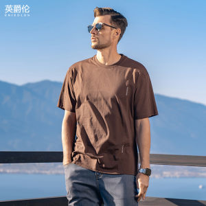 Enjeolon | Heavy Cotton Casual Short Sleeve Destructured Loose T-Shirt 230G
