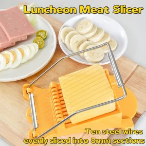 Kitchen Stainless Steel Luncheon Meat Egg Slicer Banana Cheese Cutter Food Slicer Kitchen Cooking Gadget