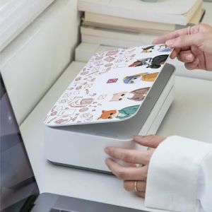 HPRT U200 A4 Portable Paper Printer Thermal Printing Wireless Compatible with Mobile Photo PrinterSupport 600MM/S High speed printing for Outdoor Travel Home Office Printing Sketches Reports Printing with 1 A4 ThermaL Paper Roll 300DPI printer