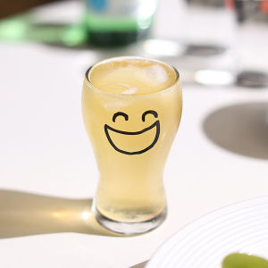 Cốc Thủy Tinh Nhỏ Hình Mặt Cười Cốc Đựng Cà Phê Cốc Đựng Sữa Cốc Đựng Đồ Uống Lạnh Thương Mại Cốc Thủy Tinh Nguyên Chất