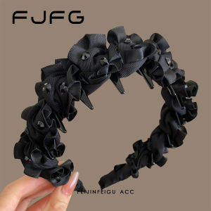 Elegant Diamond Embellished Toothcomb Hairband Womens Heightening Forehead Small Face Visual Effect Versatile Face Wash Hair Clip