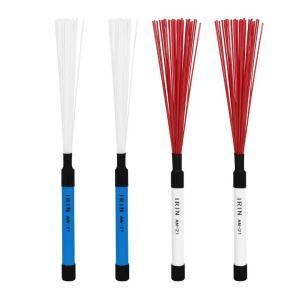 IRIN | IRIN 1 Pair Nylon Drumstick Brush Rubber Handles Jazz Drum Brushes Sticks Drum Sticks Percussion Instrument Accessories