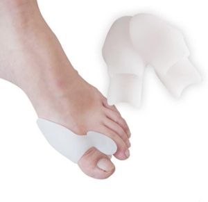 1pair Silicone Gel Thumb Corrector Bunion Little Toe Protector Separator Hallux Valgus Finger Straightener Foot Care Relief Pads