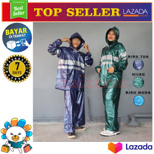 Elmondo Jas Hujan setelan Stardust 907 Promo Mantel Ujan Raincoat Pria Wanita Dewasa Murah Paling Bagus Dicari Anti Tembus Air