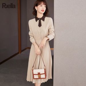 puella | Elegant Autumn Knit Dress For Coat Layering