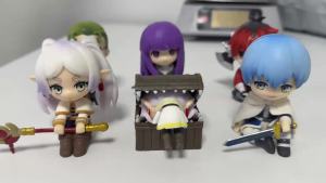 Bandai | 10cm Anime Figure Sousou no Frieren Anime Girl Figure Frieren Beyond Journeys End Action Figure Q Version Collectible Model Toy