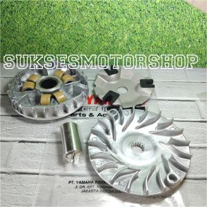 Rumah roller roler set assy + kipas roller yamaha mio m3 s z soul gt xride fino f1 mio gear fazio freego semua 125cc