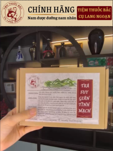 Trà túi lọc thảo dược suy giãn tĩnh mạch cụ Lang Ngoạn giảm đau nhức phù nề và biến chứng nguy hiểm hộp 30 lọc