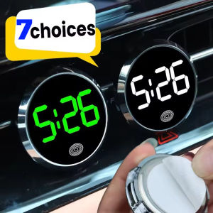 Car Touch Luminous Clock Digital Display Stickable Electronic Watch for Car Dashboards Tables Desks Auto Electronics Accessories