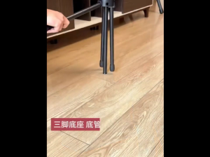 Height-adjustable Double Pole Stand with Mobile Phone Clip and 3/8 Ball Head for Professional Live Broadcast Recording