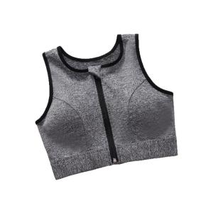 Miiow | High Intensity Sports Bra Womens Anti Shock No Sag Running Fitness Front Zipper Beautiful Back Vest Yoga Bra Soft Comfortable Nylon Fabric