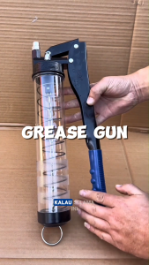 Pompa Gemuk Grease Gun Manual Transparan 600cc/12000 Psi JP-2023 Alat Pengisi Minyak untuk Kendaraan & Traktor Universal
