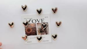 10 Heart-Shaped Fridge Magnets Magnetic Fridge Magnets For Message Boards Camera Decorations Home Decor