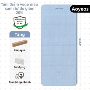 AOYI | Thảm Yoga Chống Trượt Hấp thụ Sốc Im Lặng Dày và Rộng