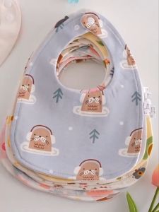 READY STOCK‼️ U-Shaped 100% Cotton Baby Bib | Soft & Absorbent | Newborn Burp Cloth | Pure Cotton Feeding Bib  现货‼️ U型纯棉宝宝围兜 | 柔软吸水 | 新生儿口水巾 | 纯棉喂养围兜