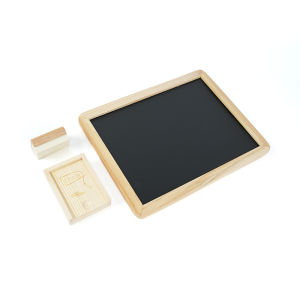 Mengxue Education Montessori Small Blackboard Set Chalk Set Montessori Small Blackboard Cute Educational Toy for Kids