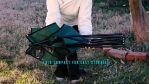 Outdoor camping folding chair aluminum alloy double-leg portable camping chair camp storage chair moon chair